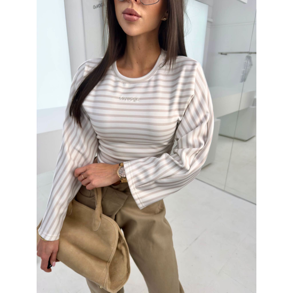 BLUZKA OLAVOGA FLOAT ECRU-BEIGE