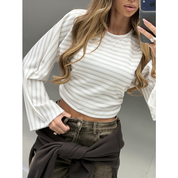BLUZKA OLAVOGA FLOAT ECRU-BEIGE