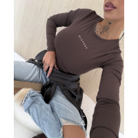 BLUZKA SLIM FIT OLAVOGA ANGEL BROWN