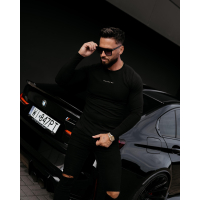 BLUZKA T-SHIRT MĘSKI LONGSLEEVE OLAVOGA MEN CLEAR BLACK