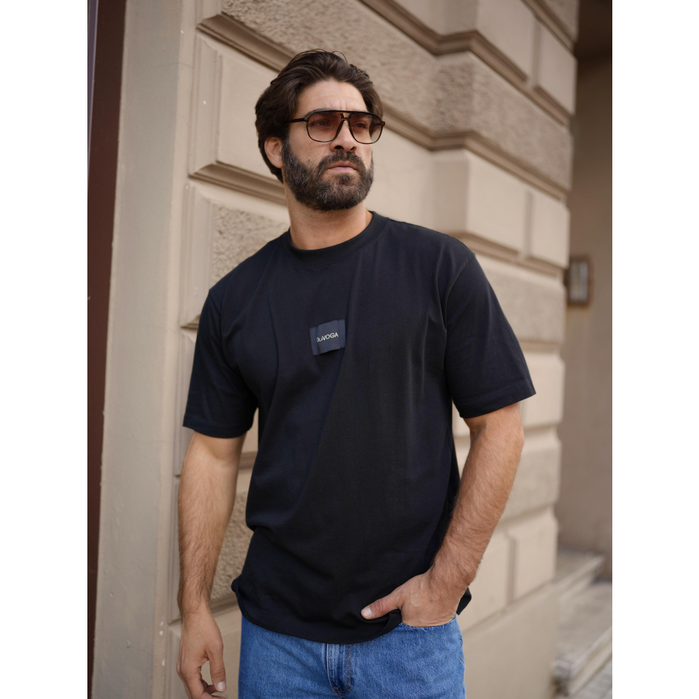 BLUZKA T-SHIRT MĘSKI OLAVOGA MEN BARSON BLACK