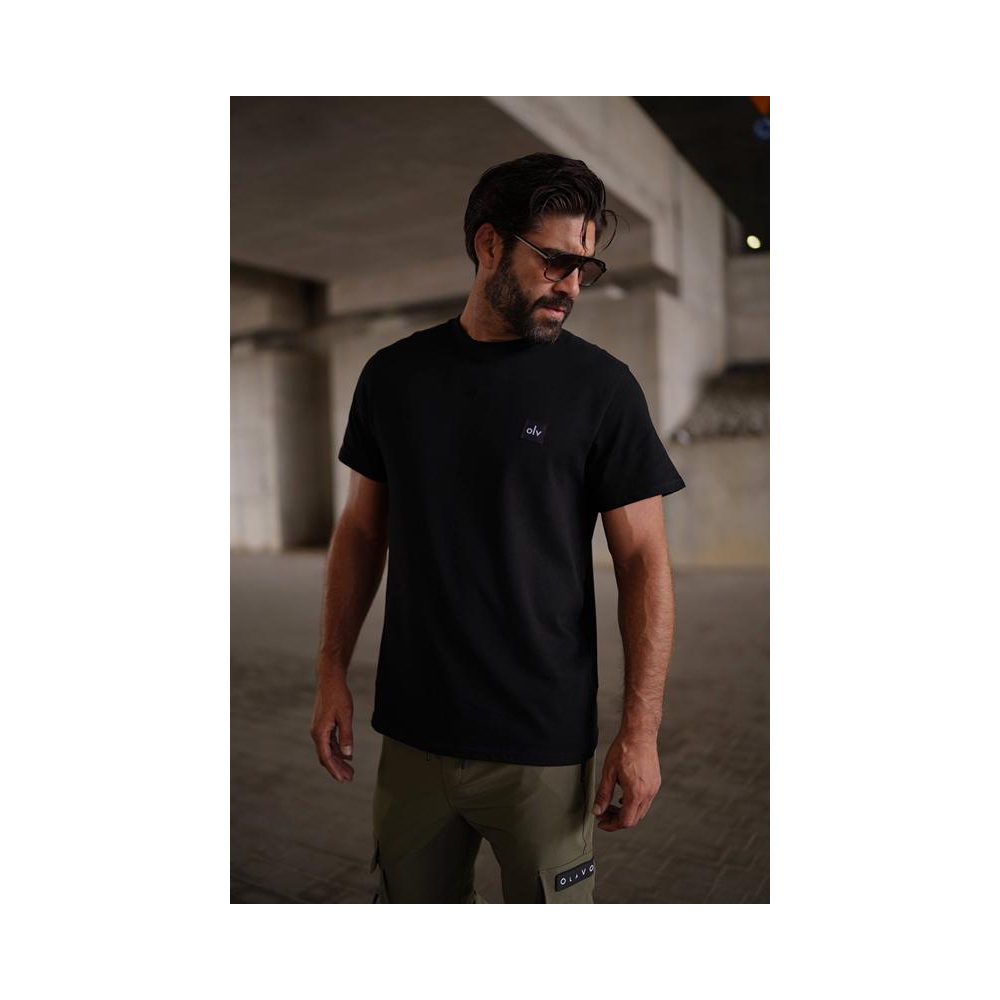 BLUZKA T-SHIRT MĘSKI OLAVOGA MEN BREEZY BLACK