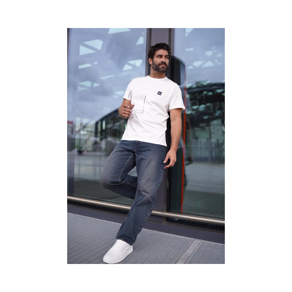 BLUZKA T-SHIRT MĘSKI OLAVOGA MEN BREEZY ECRU