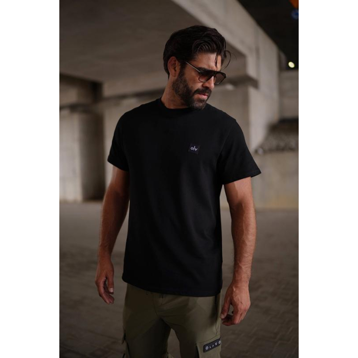 BLUZKA T-SHIRT MĘSKI OLAVOGA MEN BREEZY BLACK