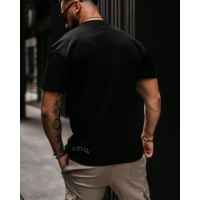 BLUZKA T-SHIRT MĘSKI OVERSIZE OLAVOGA MEN GIVENCE BLACK
