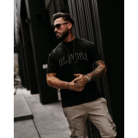 BLUZKA T-SHIRT MĘSKI OVERSIZE OLAVOGA MEN GIVENCE BLACK
