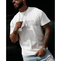 BLUZKA T-SHIRT MĘSKI OVERSIZE OLAVOGA MEN GIVENCE ECRU