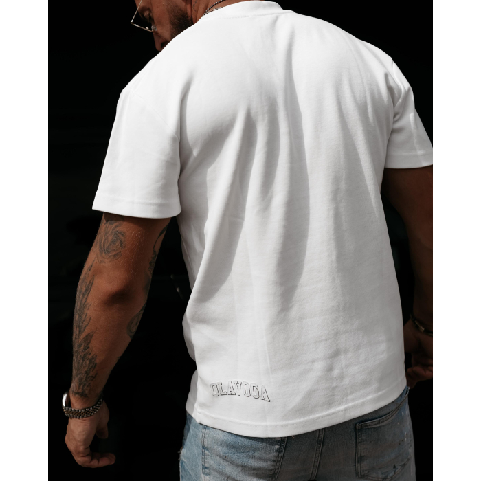 BLUZKA T-SHIRT MĘSKI OVERSIZE OLAVOGA MEN GIVENCE ECRU