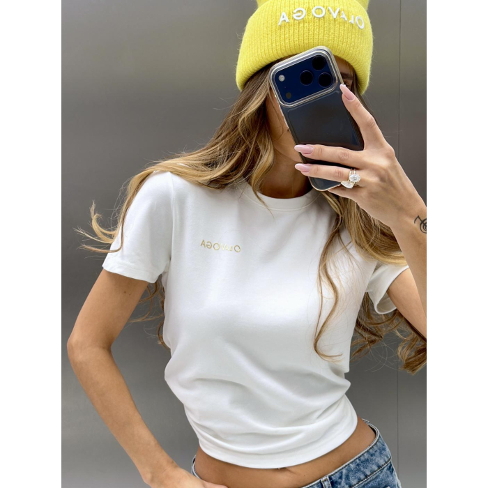 BLUZKA T-SHIRT OLAVOGA HAYO ECRU