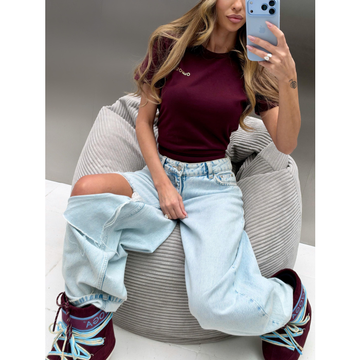 BLUZKA T-SHIRT OLAVOGA HAYO PLUM
