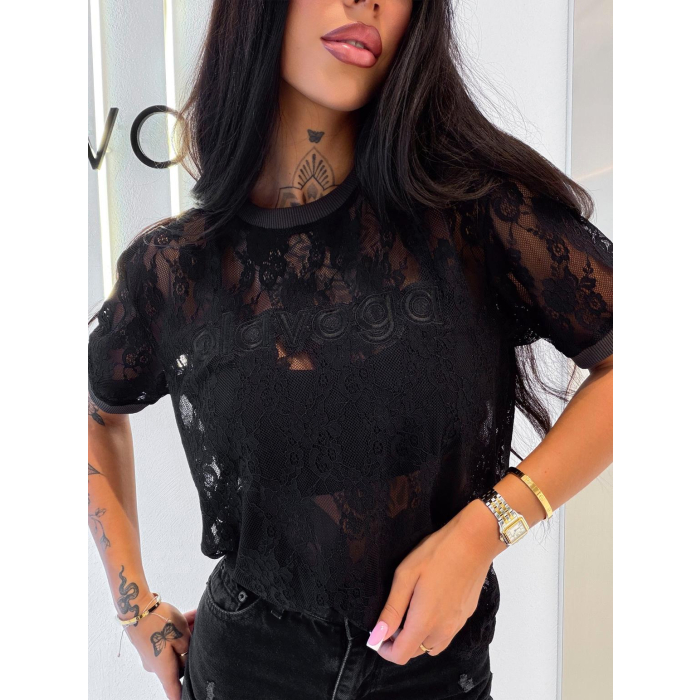 BLUZKA T-SHIRT OVERSIZE OLAVOGA CIRCULAR BLACK