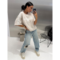 BLUZKA T-SHIRT OVERSIZE OLAVOGA KALMA MELANGE