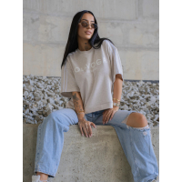 BLUZKA T-SHIRT OVERSIZE OLAVOGA KALMA MELANGE