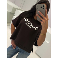 BLUZKA T-SHIRT OVERSIZE OLAVOGA KALMA BROWN