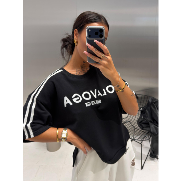 BLUZKA T-SHIRT OVERSIZE OLAVOGA KALMA BLACK