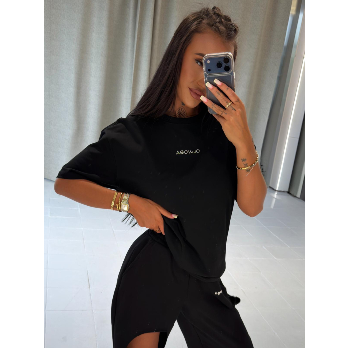 BLUZKA T-SHIRT OVERSIZE OLAVOGA VERDI BLACK