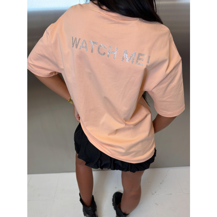 BLUZKA T-SHIRT OVERSIZE OLAVOGA VERDI PEACH