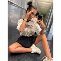 BLUZKA T-SHIRT OVERSIZE OLAVOGA VIRELLA ECRU