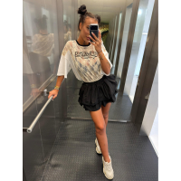 BLUZKA T-SHIRT OVERSIZE OLAVOGA VIRELLA ECRU
