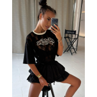 BLUZKA T-SHIRT OVERSIZE OLAVOGA VIRELLA BLACK