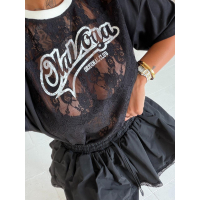 BLUZKA T-SHIRT OVERSIZE OLAVOGA VIRELLA BLACK