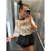BLUZKA T-SHIRT OVERSIZE OLAVOGA VIRELLA ECRU