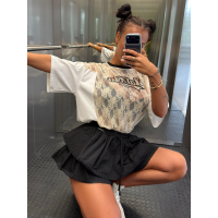 BLUZKA T-SHIRT OVERSIZE OLAVOGA VIRELLA ECRU