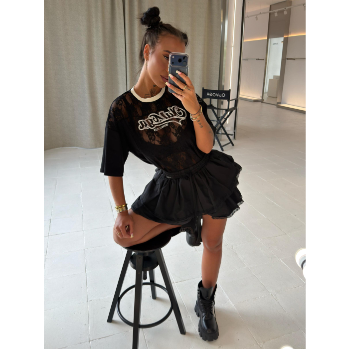 BLUZKA T-SHIRT OVERSIZE OLAVOGA VIRELLA BLACK