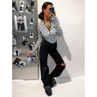 BODY DAMSKIE MODELUJĄCE NA SUWAK LOGOWANE OLAVOGA LOYAL ECRU-BLACK