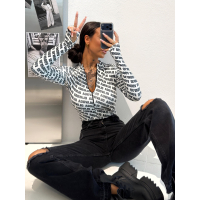 BODY DAMSKIE MODELUJĄCE NA SUWAK LOGOWANE OLAVOGA LOYAL ECRU-BLACK