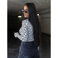 BODY DAMSKIE MODELUJĄCE NA SUWAK LOGOWANE OLAVOGA LOYAL ECRU-BLACK