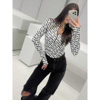 BODY DAMSKIE MODELUJĄCE NA SUWAK LOGOWANE OLAVOGA LOYAL ECRU-BLACK