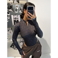 BODY DAMSKIE MODELUJĄCE NA SUWAK LOGOWANE OLAVOGA LOYAL BROWN-BLACK