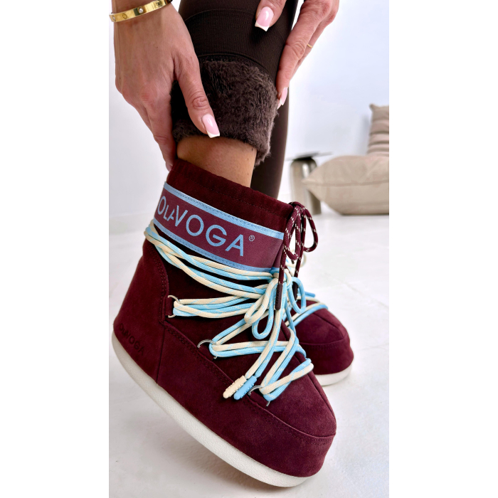 BUTY DAMSKIE ŚNIEGOWCE MOON OLAVOGA SHOES YETI BURGUND