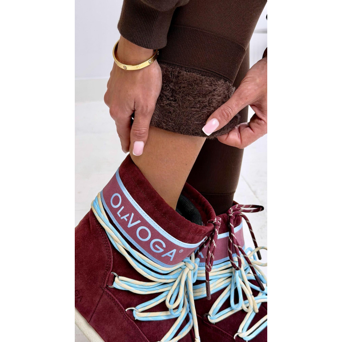 BUTY DAMSKIE ŚNIEGOWCE MOON OLAVOGA SHOES YETI BURGUND
