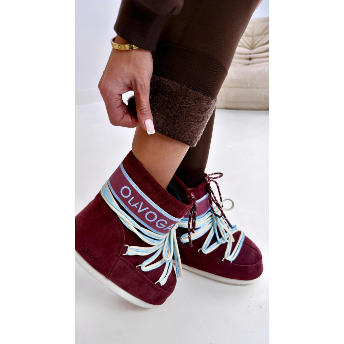 BUTY DAMSKIE ŚNIEGOWCE MOON OLAVOGA SHOES YETI BURGUND