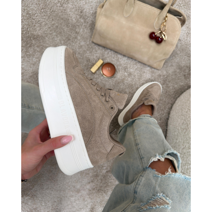 BUTY DAMSKIE SNEAKERSY OLAVOGA SHOES KASATO BEIGE