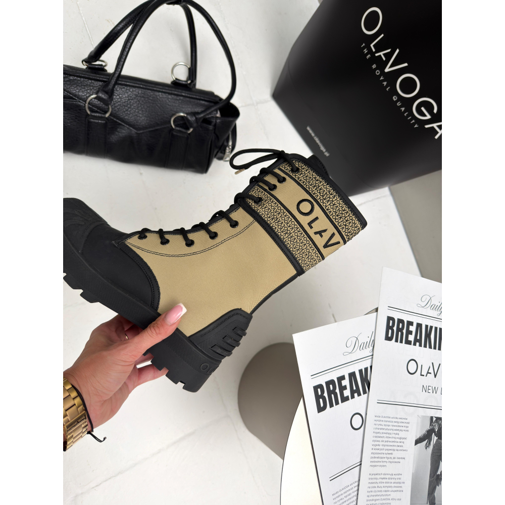 BUTY DAMSKIE WORKERY OLAVOGA SHOES LUNAR BEIGE
