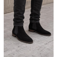 BUTY MĘSKIE SKÓRA NATURALNA OLAVOGA MEN SHOES DALLAS BLACK