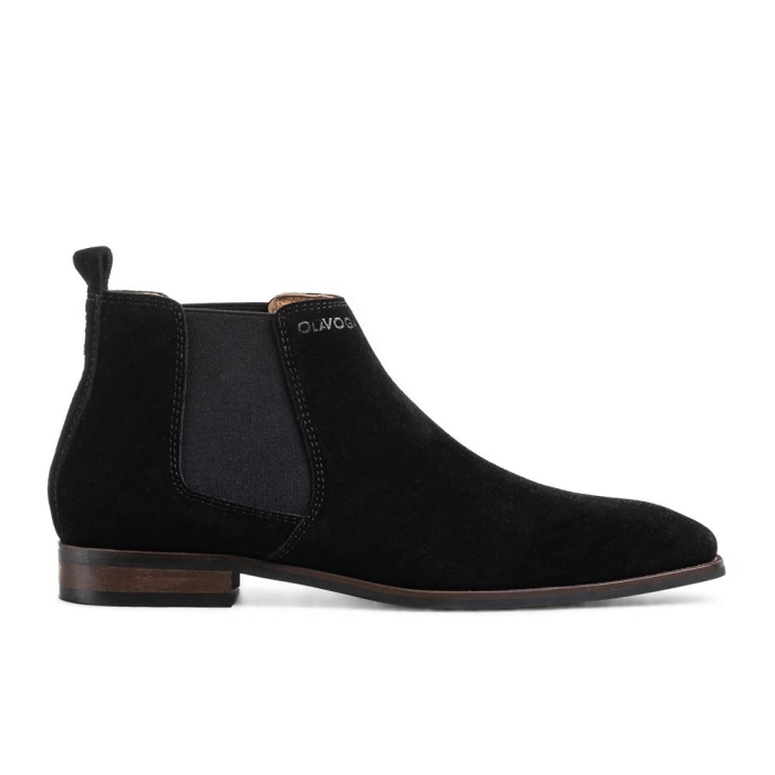 BUTY MĘSKIE SKÓRA NATURALNA OLAVOGA MEN SHOES DALLAS BLACK