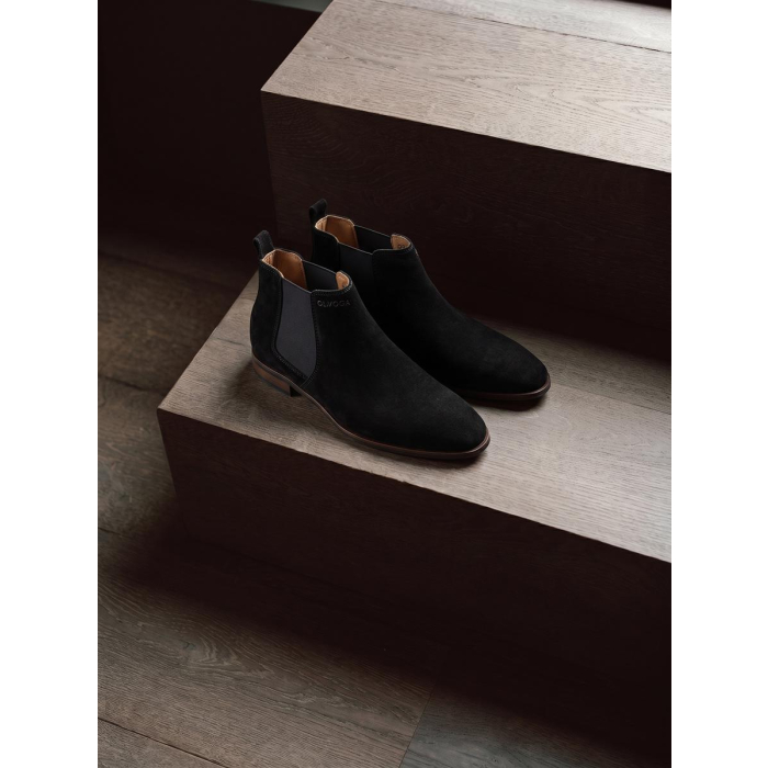 BUTY MĘSKIE SKÓRA NATURALNA OLAVOGA MEN SHOES DALLAS BLACK