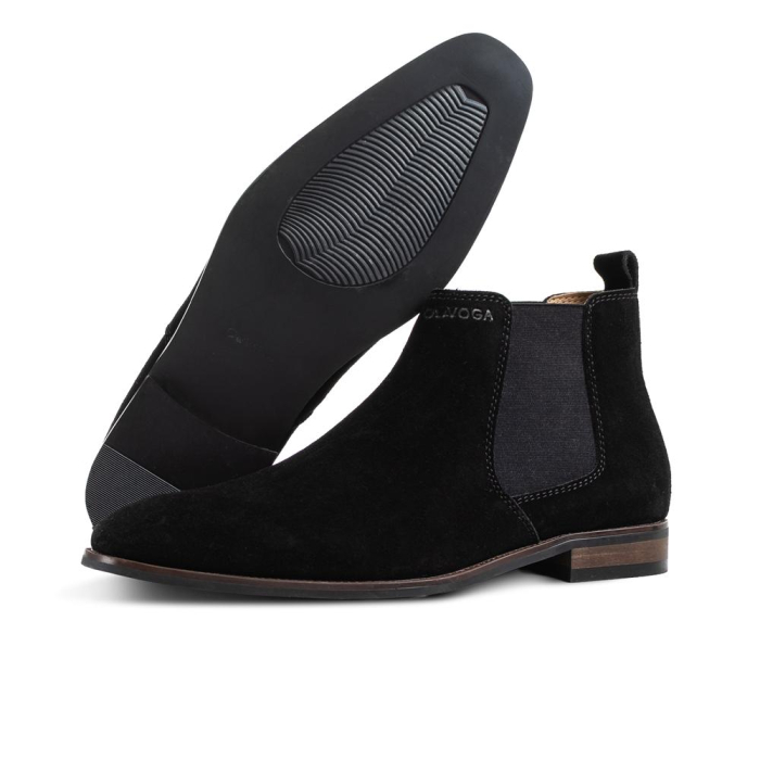 BUTY MĘSKIE SKÓRA NATURALNA OLAVOGA MEN SHOES DALLAS BLACK