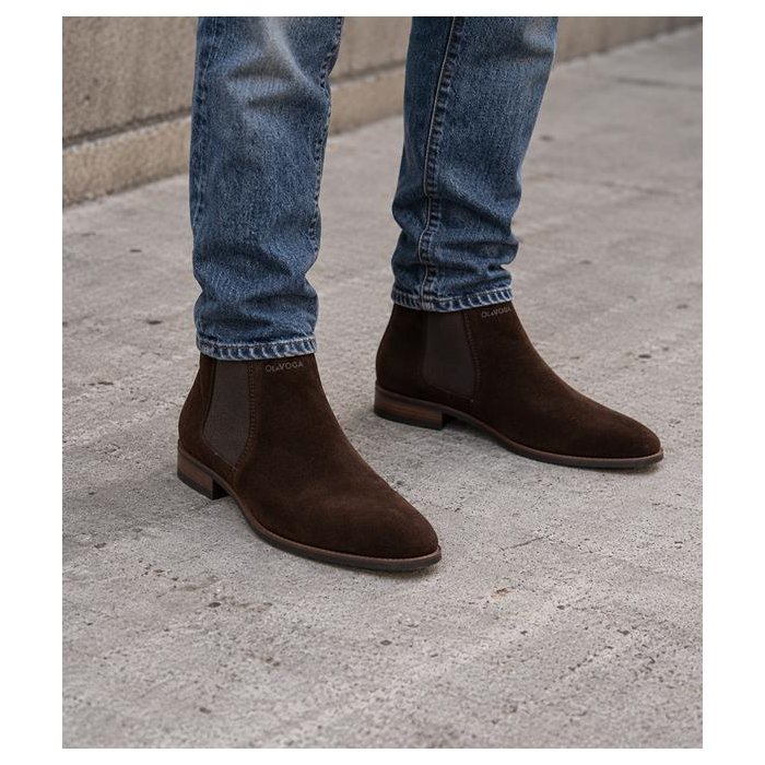BUTY MĘSKIE SKÓRA NATURALNA OLAVOGA MEN SHOES DALLAS BROWN