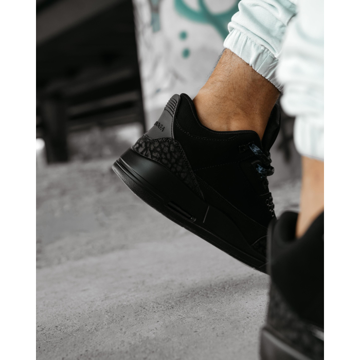 BUTY MĘSKIE SNEAKERSY NA GRUBSZEJ PODESZWIE OLAVOGA MEN SHOES JOKERY BLACK