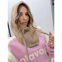KOMINIARKA CZAPKA BALAKLAVA OLAVOGA SABINA DARK BEIGE