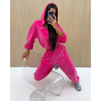 KOMPLET DAMSKI WELUROWY OLAVOGA AMBITION PINK AMARANT