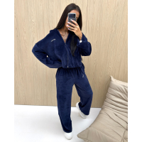 KOMPLET DAMSKI WELUROWY OLAVOGA AMBITION NAVY BLUE