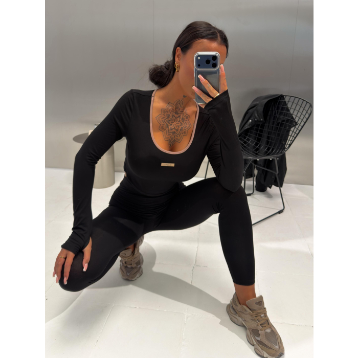 KOMPLET DAMSKI Z WISKOZY OLAVOGA CAVIA BLACK
