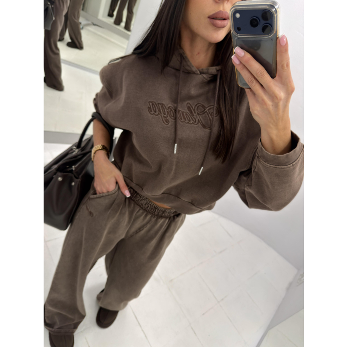 KOMPLET DRES OLAVOGA MERGI BROWN