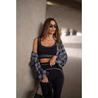 KOSZULA OVERSIZE DAMSKA KRATA OLAVOGA HYPE NAVY BLUE